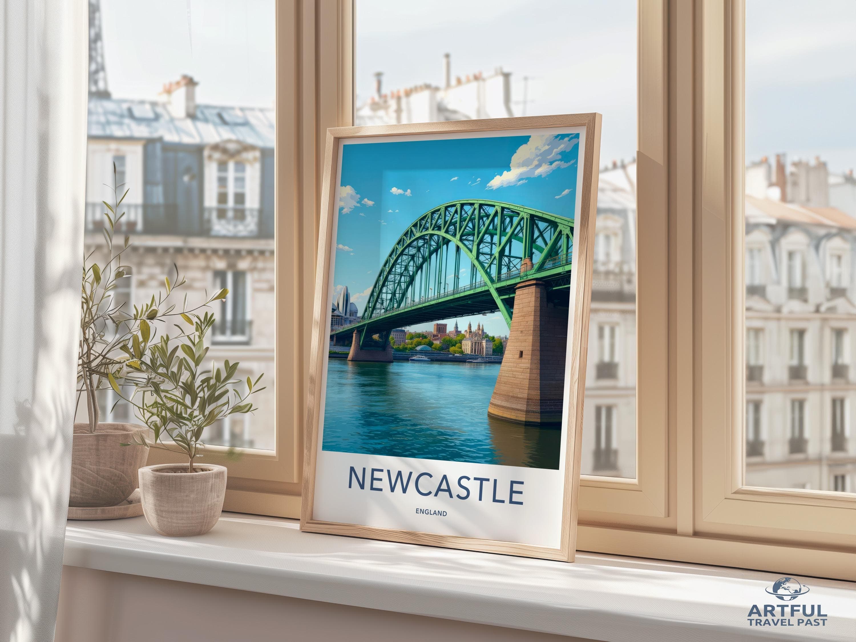 Newcastle Poster - England Wall Art