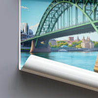Newcastle Poster - England Wall Art