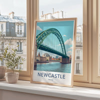 Newcastle Poster - England Wall Art