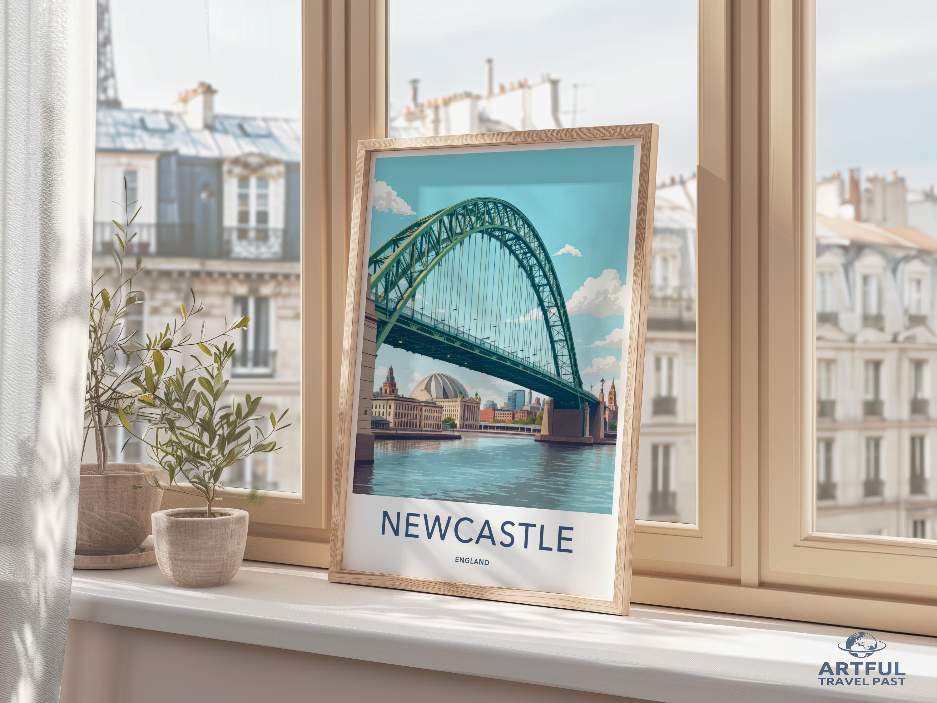 Newcastle Poster - England Wall Art