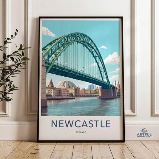 Newcastle Poster - England Wall Art