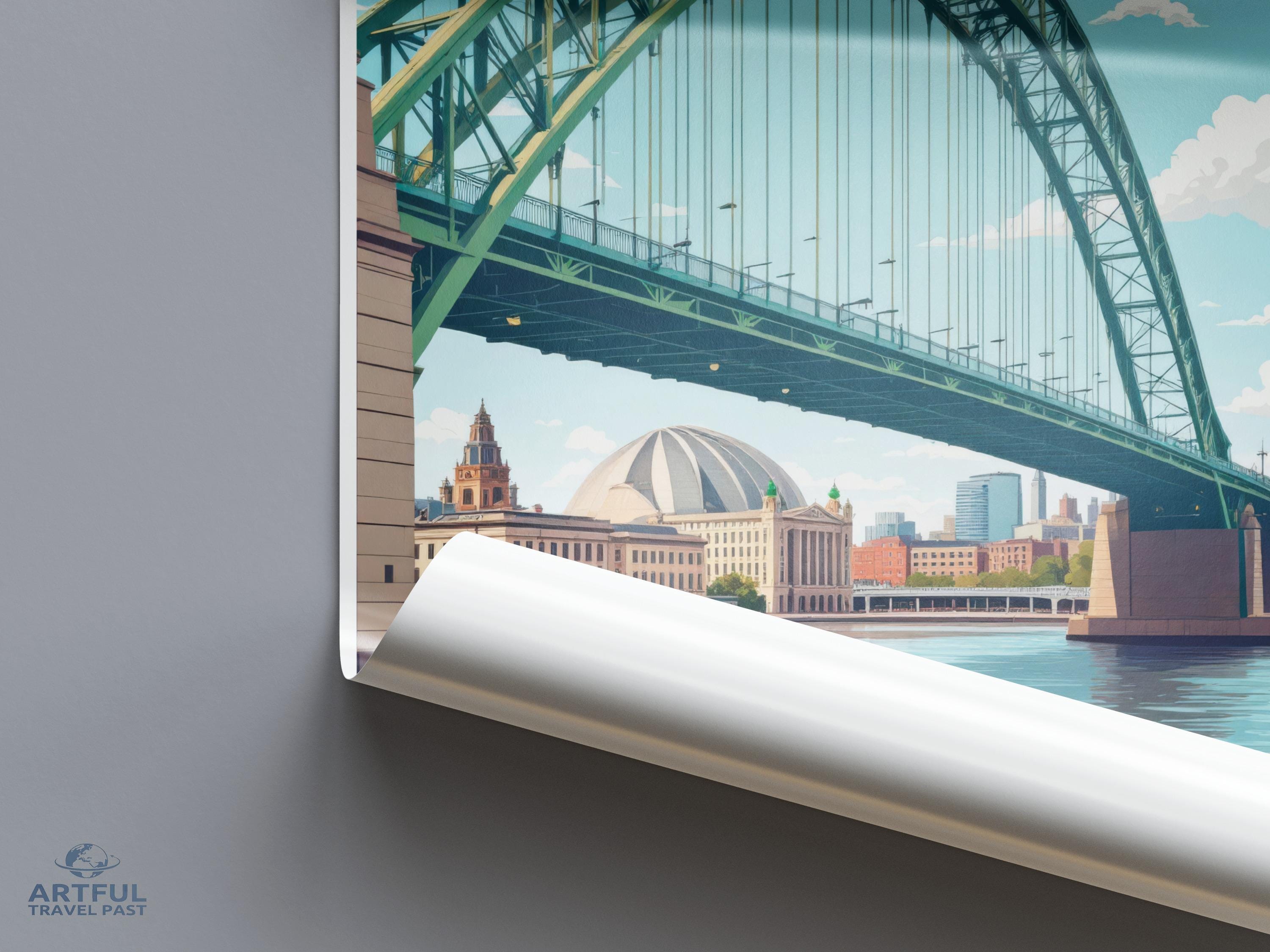 Newcastle Poster - England Wall Art