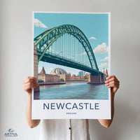 Newcastle Poster - England Wall Art