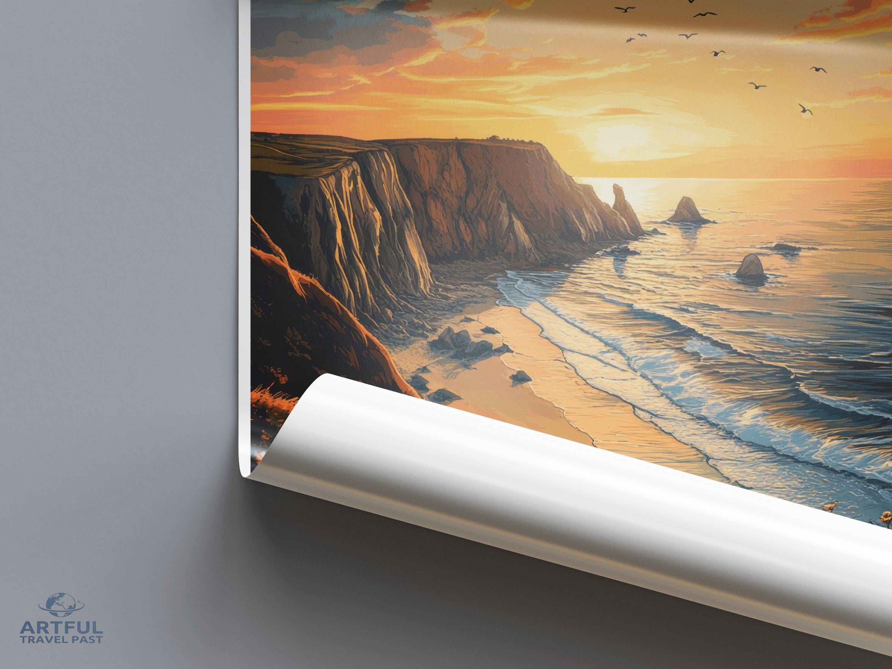 Newquay Poster - Cornwall Wall Art