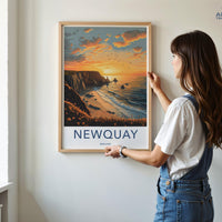 Newquay Poster - Cornwall Wall Art