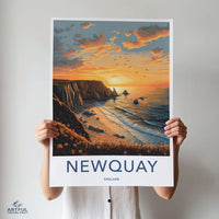 Newquay Poster - Cornwall Wall Art