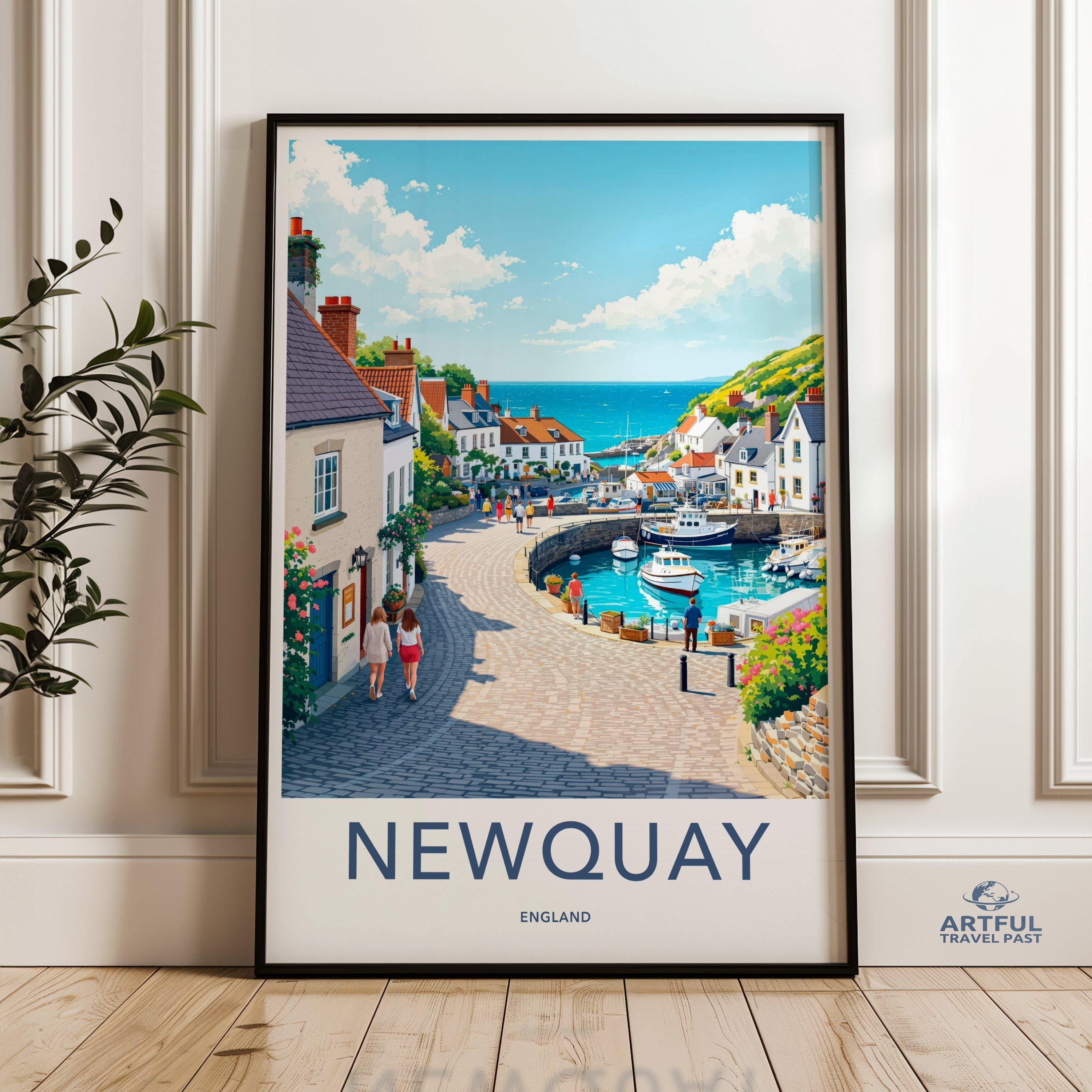 Newquay Poster - England Wall Art
