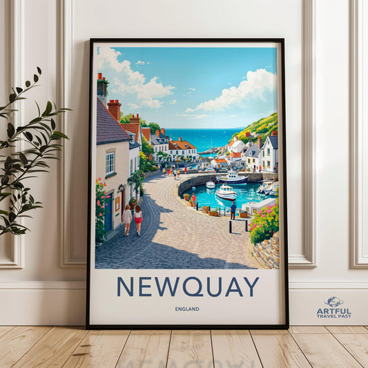 Newquay Poster - England Wall Art