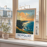 Newquay Poster - England Wall Art