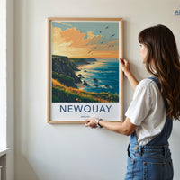 Newquay Poster - England Wall Art