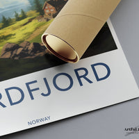 Nordfjord Poster | Tranquil Nordic Landscape | Norway Wall Art