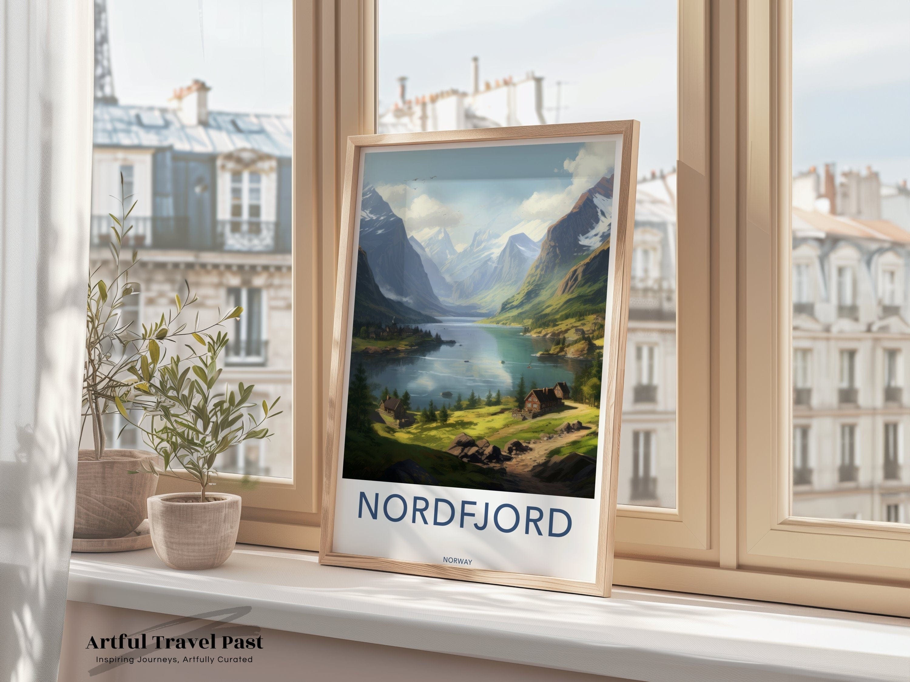 Nordfjord Poster | Tranquil Nordic Landscape | Norway Wall Art