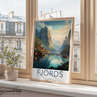 Norway Fjords Poster | Nordic Nature | Norway Wall Art