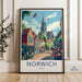 Norwich Poster - England Wall Art