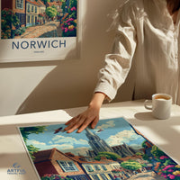 Norwich Poster | England Wall Art | UK Decor