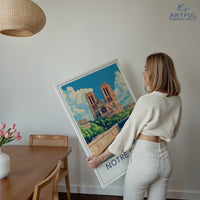 Notre Dame Cathedral Poster | France Wall Art