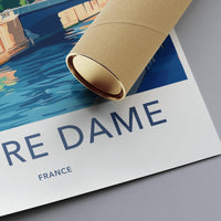 Notre Dame Cathedral Poster | France Wall Art