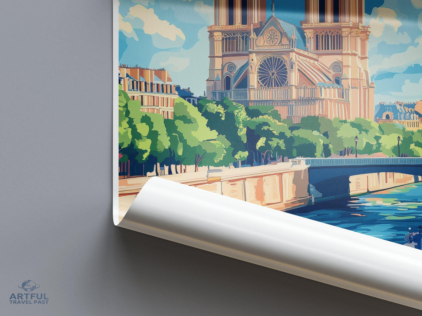 Notre Dame Cathedral Poster | France Wall Art