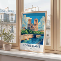 Notre Dame Cathedral Poster | France Wall Art