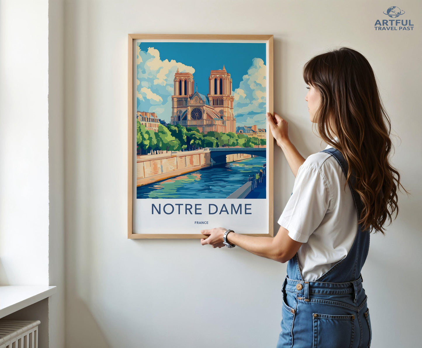 Notre Dame Cathedral Poster | France Wall Art