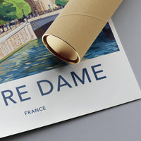 Notre Dame Cathedral Poster | France Wall Art | Europe Decor