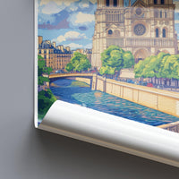 Notre Dame Poster - France Wall Art