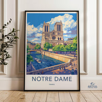 Notre Dame Poster - France Wall Art