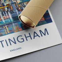 Nottingham Poster - England Wall Art