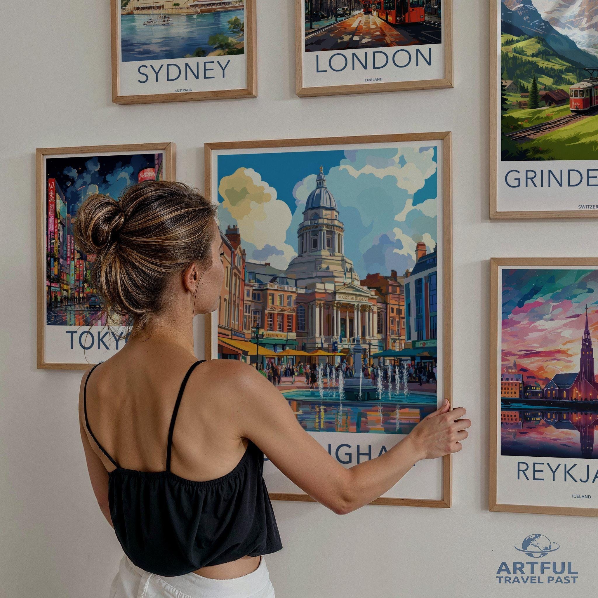 Nottingham Poster - England Wall Art