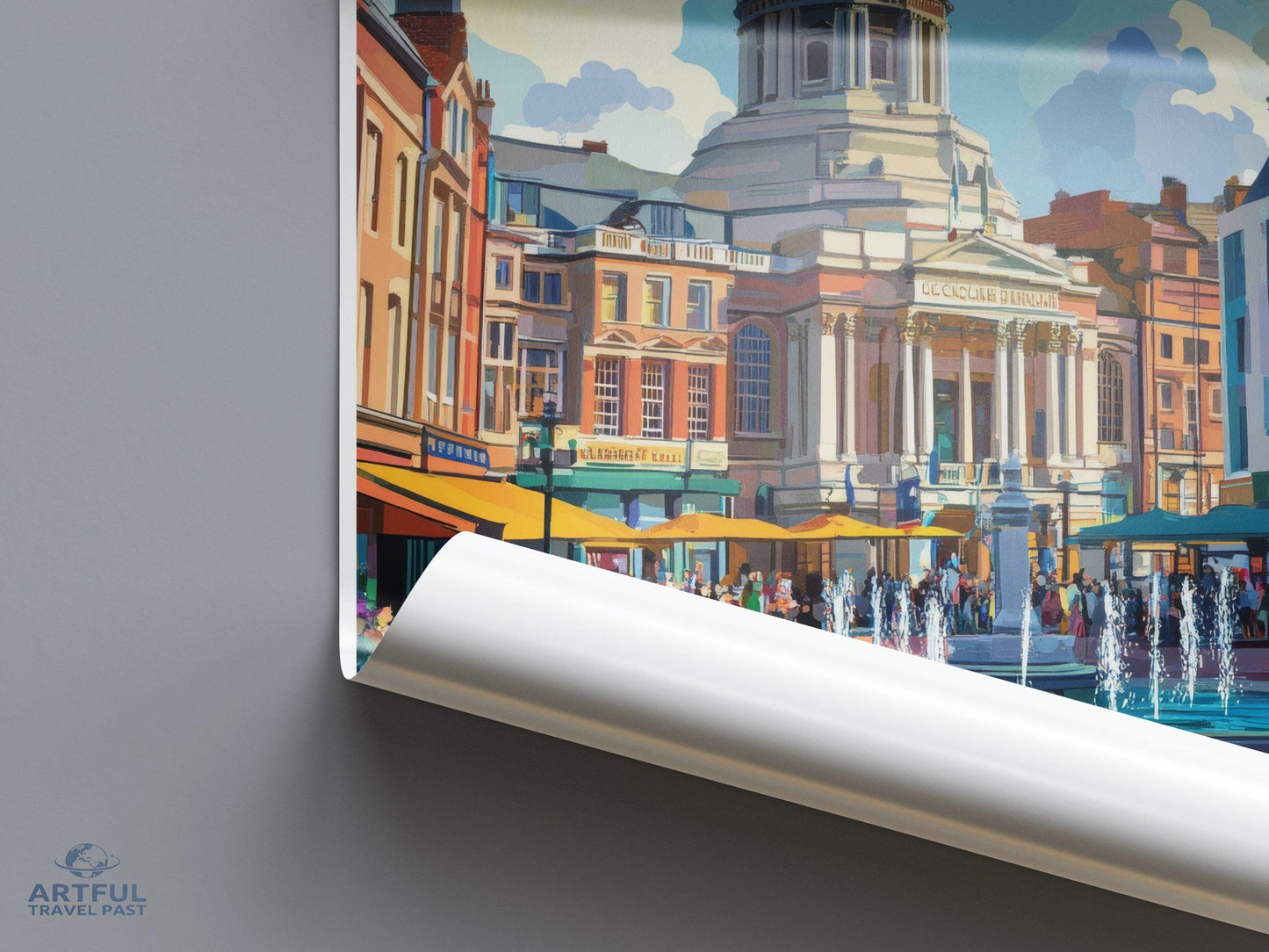 Nottingham Poster - England Wall Art