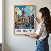 Nottingham Poster - England Wall Art