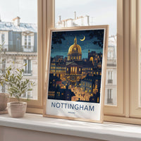 Nottingham Poster | England Wall Art | UK Decor