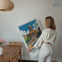Nottingham Poster | England Wall Art | UK Decor
