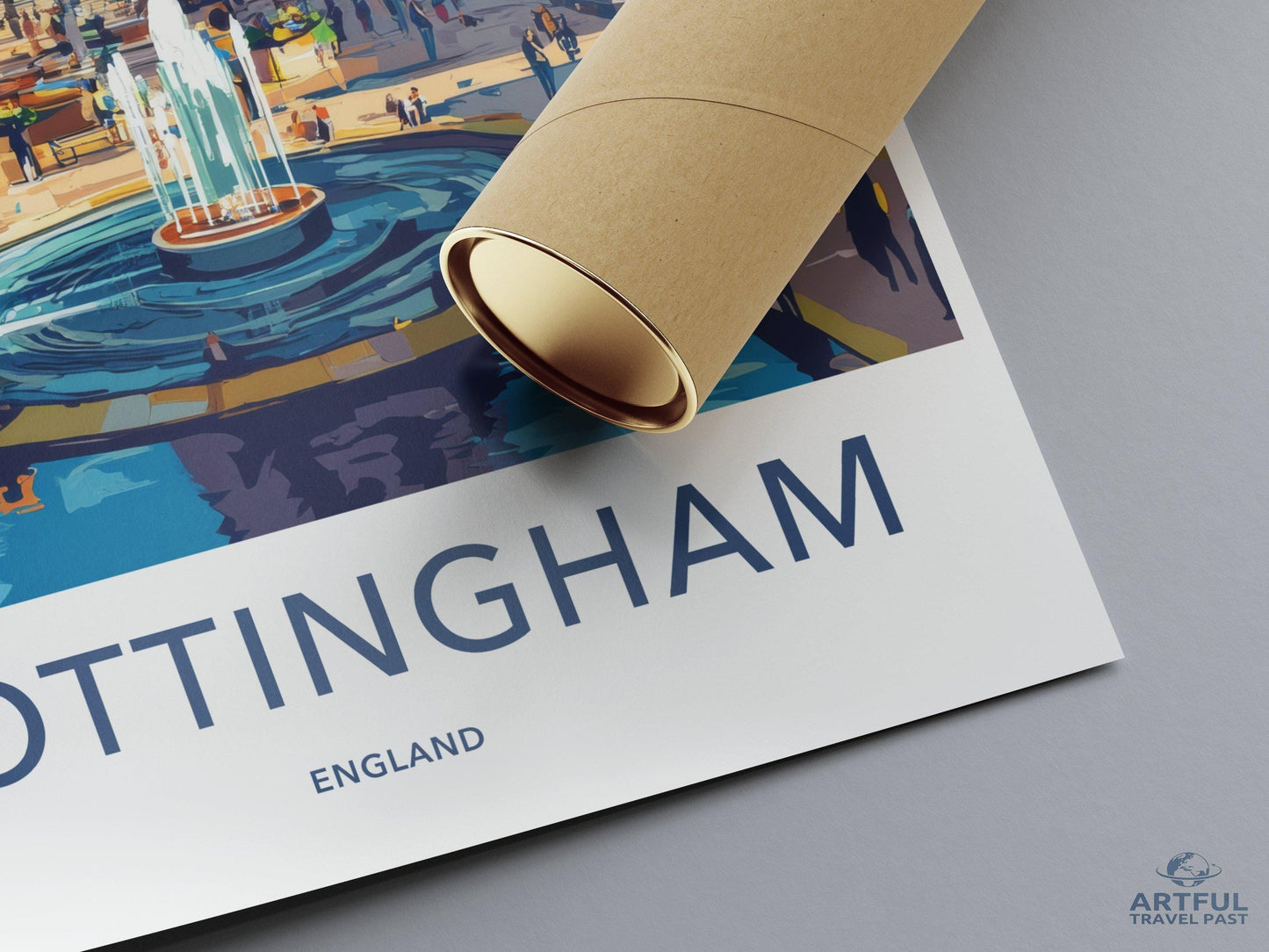 Nottingham Poster | England Wall Art | UK Decor