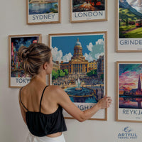 Nottingham Poster | England Wall Art | UK Decor