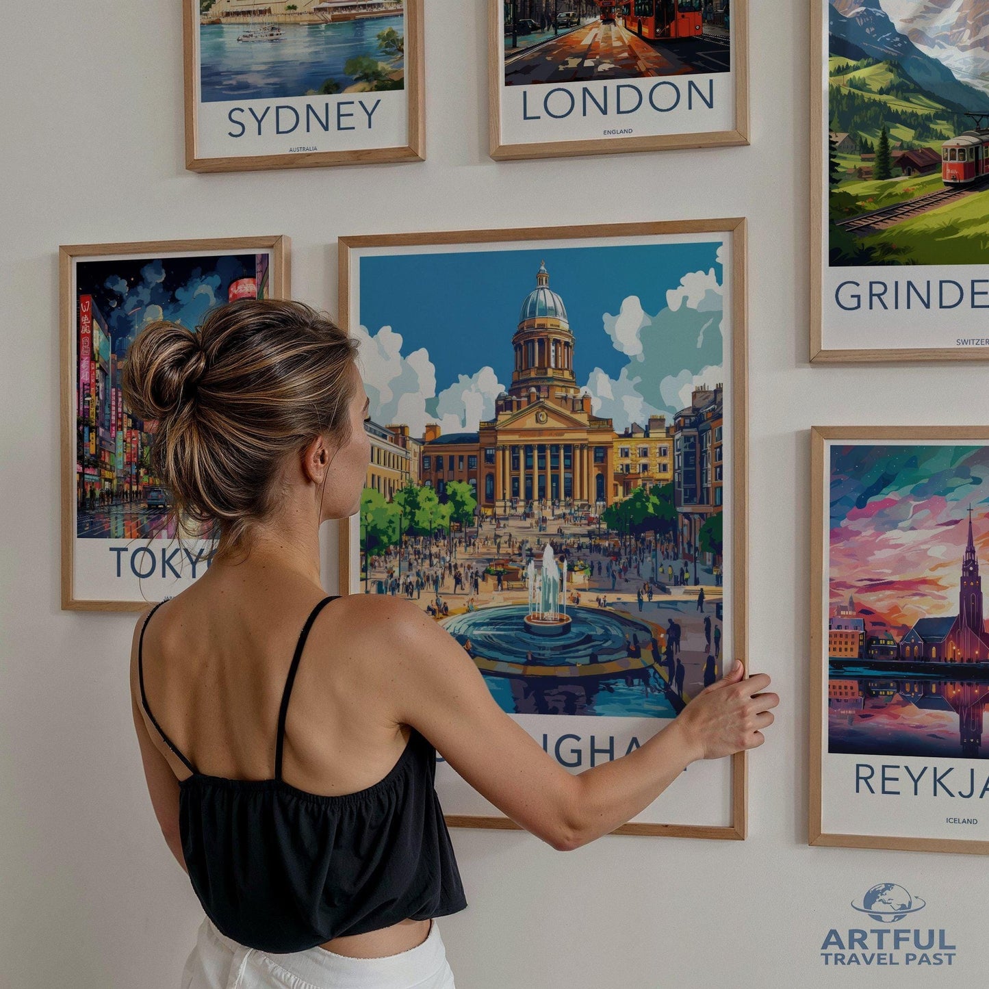Nottingham Poster | England Wall Art | UK Decor