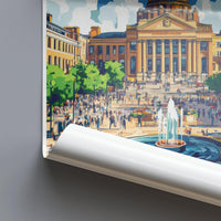 Nottingham Poster | England Wall Art | UK Decor