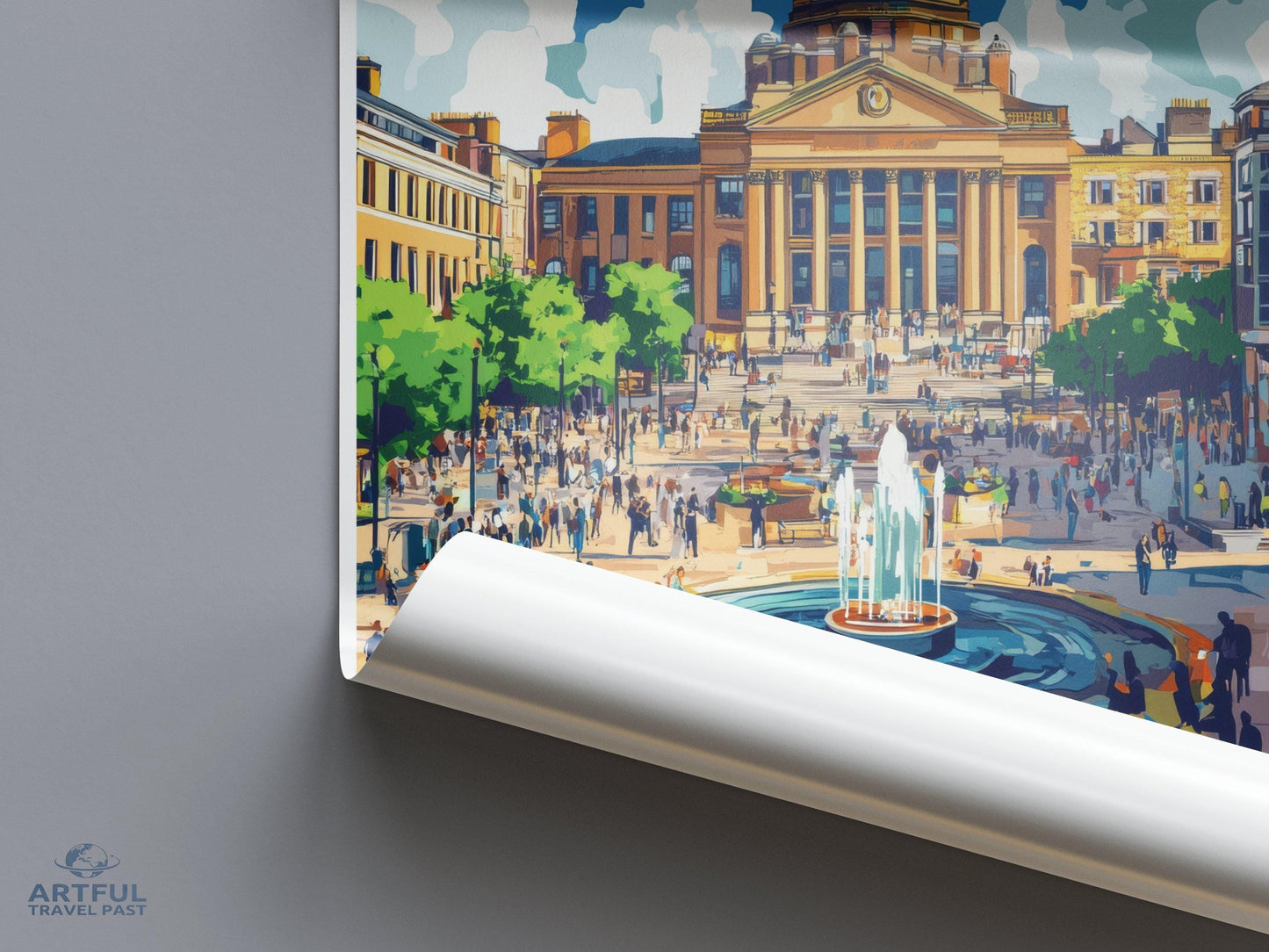 Nottingham Poster | England Wall Art | UK Decor