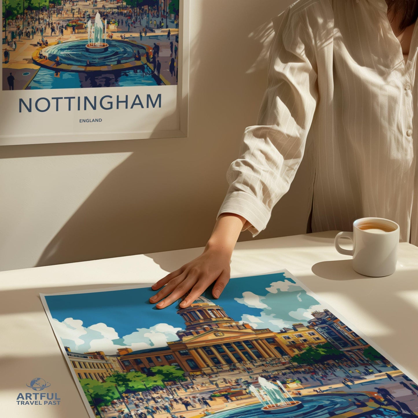Nottingham Poster | England Wall Art | UK Decor