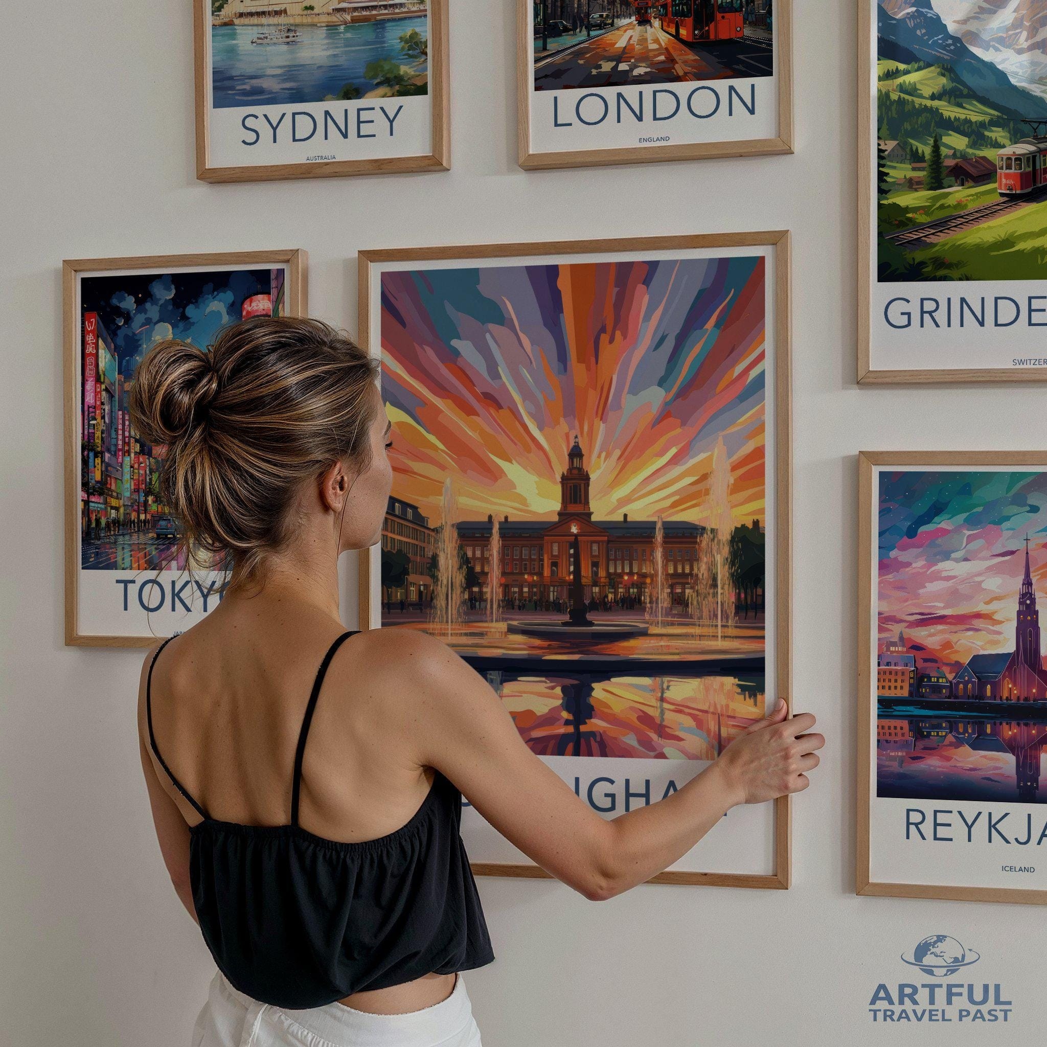 Nottingham Poster | England Wall Art | UK Decor