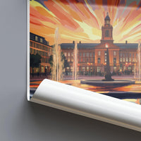 Nottingham Poster | England Wall Art | UK Decor