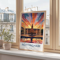 Nottingham Poster | England Wall Art | UK Decor
