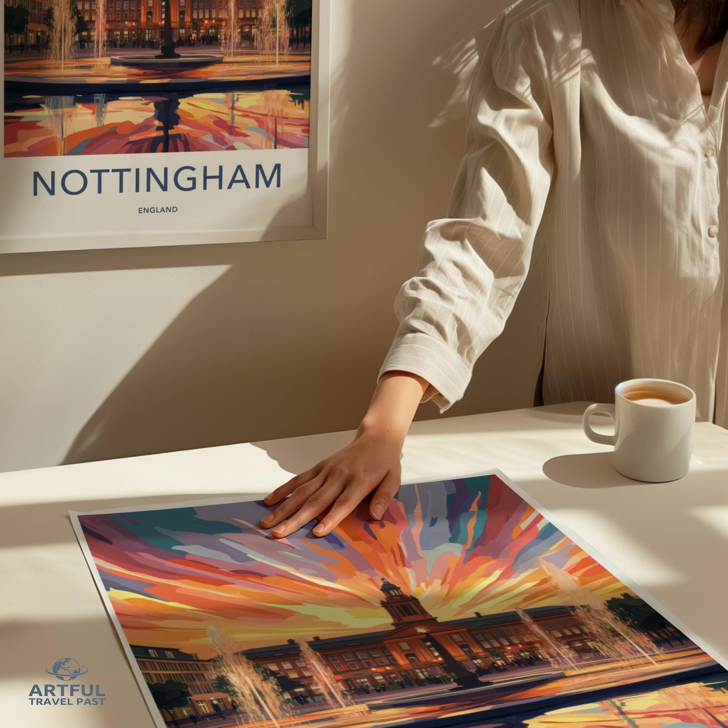 Nottingham Poster | England Wall Art | UK Decor
