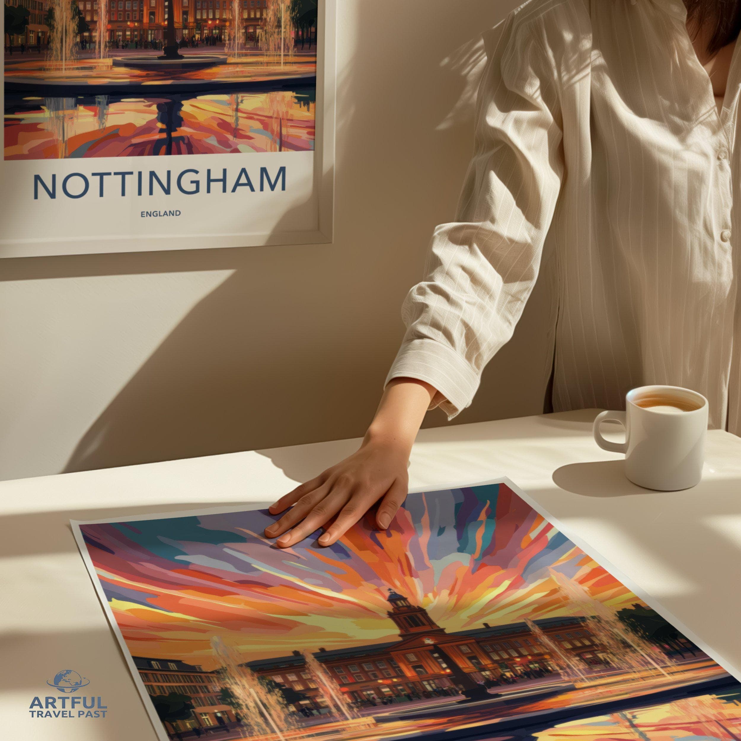 Nottingham Poster | England Wall Art | UK Decor