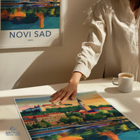 Novi Sad Poster | Serbia Wall Art | Balkans Decor