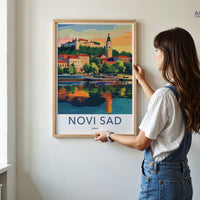Novi Sad Poster | Serbia Wall Art | Balkans Decor