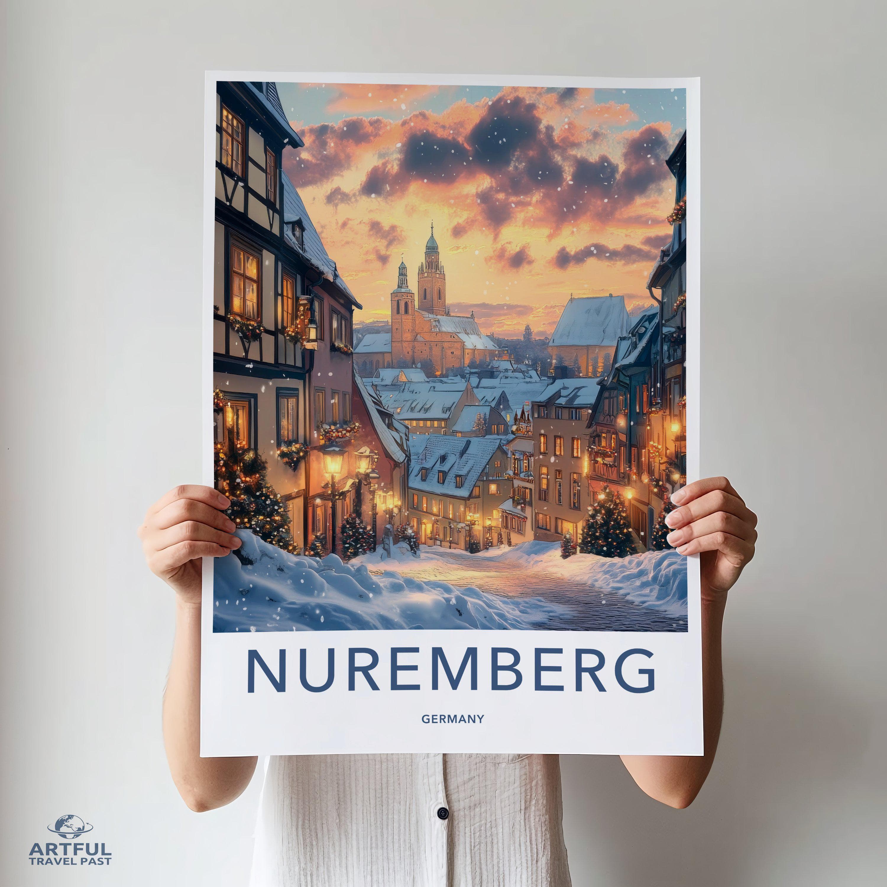 Nuremberg Poster | Germany Wall Art | Europe Decor