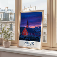 Nuuk Poster | Greenland Wall Art | Arctic Decor