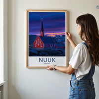 Nuuk Poster | Greenland Wall Art | Arctic Decor