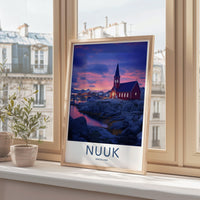 Nuuk Poster | Greenland Wall Art | Nordic Decor